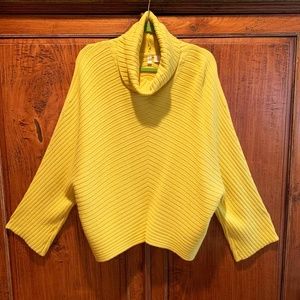 Anthropologie Cowl Neck Ribbed Sweater Size Medium